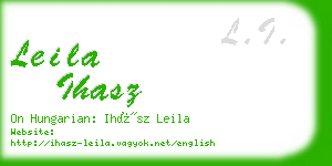 leila ihasz business card